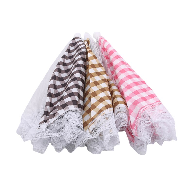 Carré 12 pouces treillis plat couverture Table à manger Anti-mouche nourriture fruits respirant couverture maison cuisine nourriture couverture