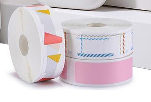 SeenDa Mini Portable Bluetooth Lable Printer Thermal Label Printer Home Office Printer Name Price Sticker Printer for Mobile: one pcs roller paper