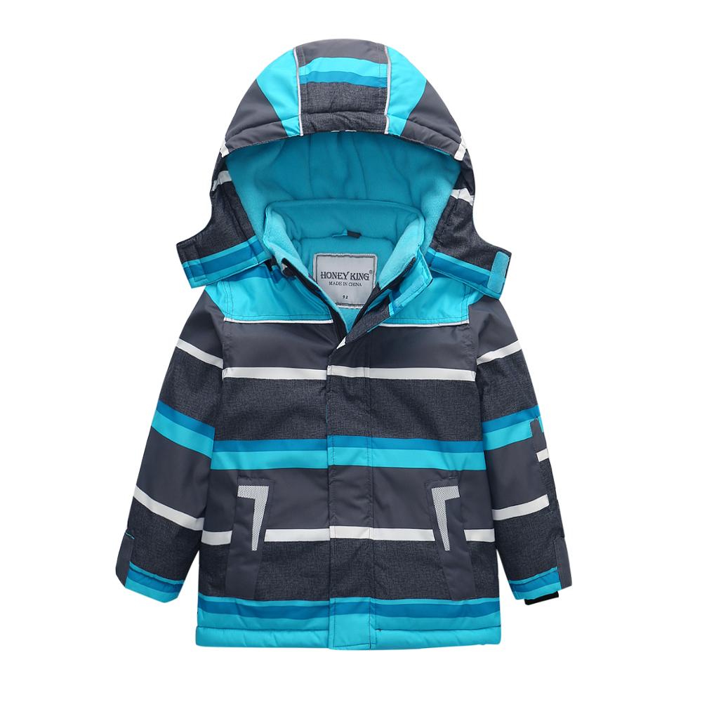 HONEYKING-ropa de esquí para niños, abrigo cálido de invierno a prueba de viento, impermeable, chaqueta de esquí para acampar, ropa de snowboard, prendas de vestir: Style A / 140