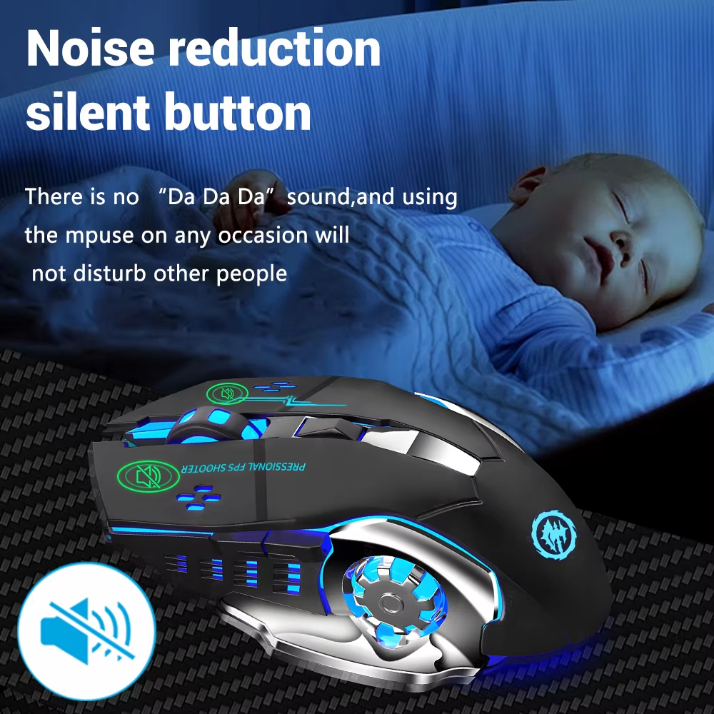 Xiaomi Wiederaufladbare Drahtlose Maus Spielen Computer Stille Bluetooth Maus 2,4G USB Mechanische Hintergrundbeleuchtung PC Gamer Maus Computer