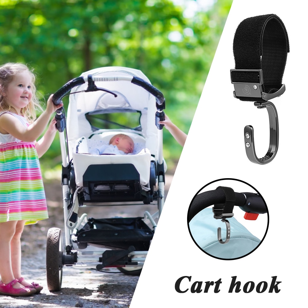 1Pcs Diamant Kinderwagen Haak Hanger 360 Graden Rotatie Kind Baby Winkelwagen Moeder En Baby Tas Fiets Haak