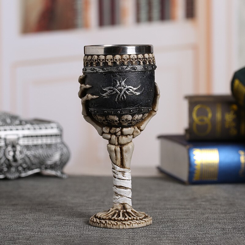 Rvs Retro Coolste Hars Schedel Beker Klauw Wijnglas Gothic Cocktail Bril Wolf Whiskey Cup Party Bar Drinkware: 8