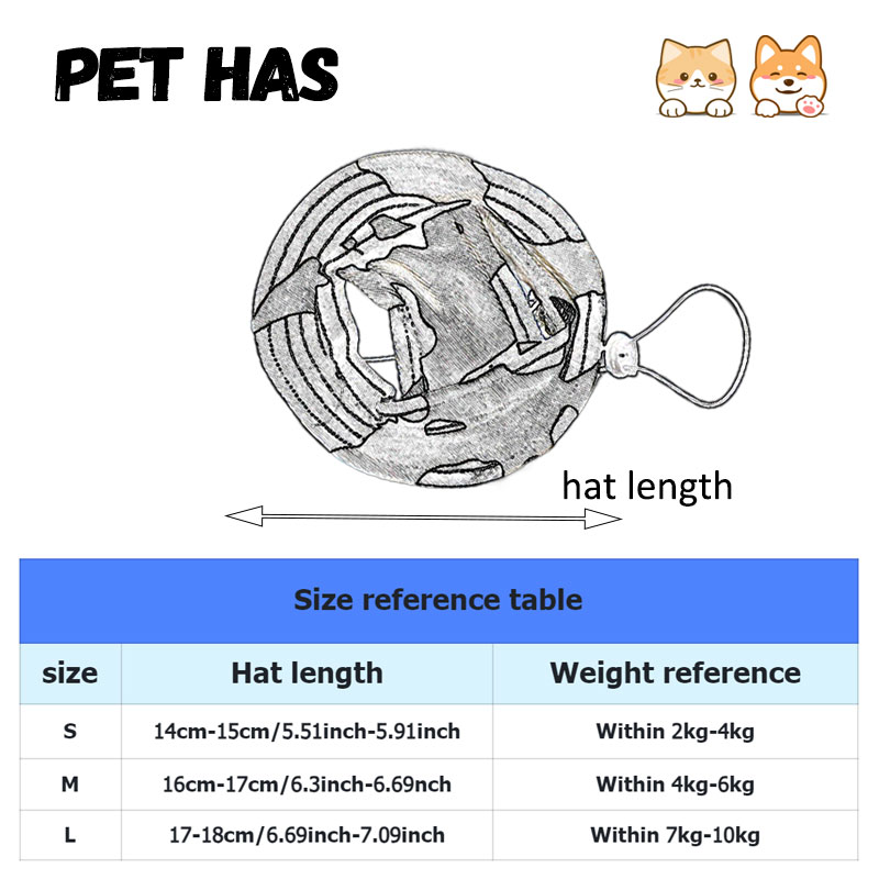 Pet Hat Cat Bucket Hat Dog Sun Hat Pet Accessories Suitable for Small and Medium Dogs and Cats