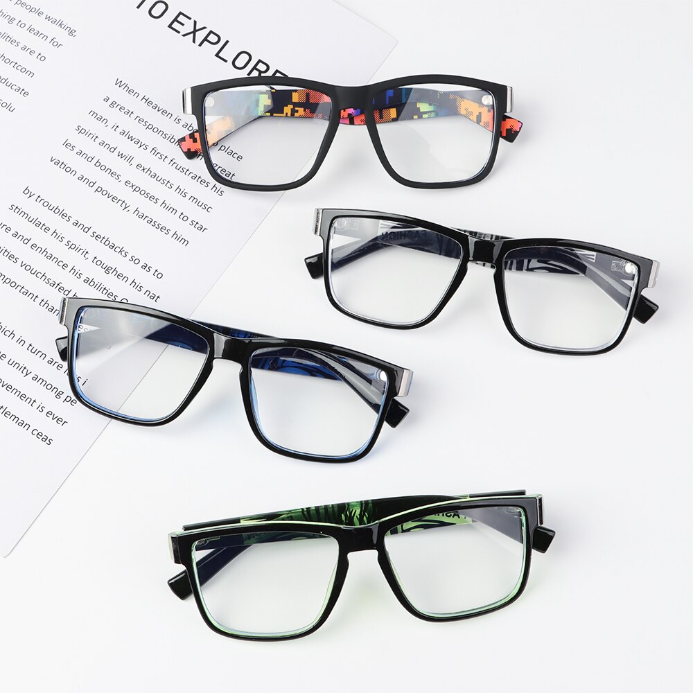 Sport Big Frame Anti-UV Blue Rays Glasses Men Women Computer Goggles Eyeglasses Students Eyewear Vision Care