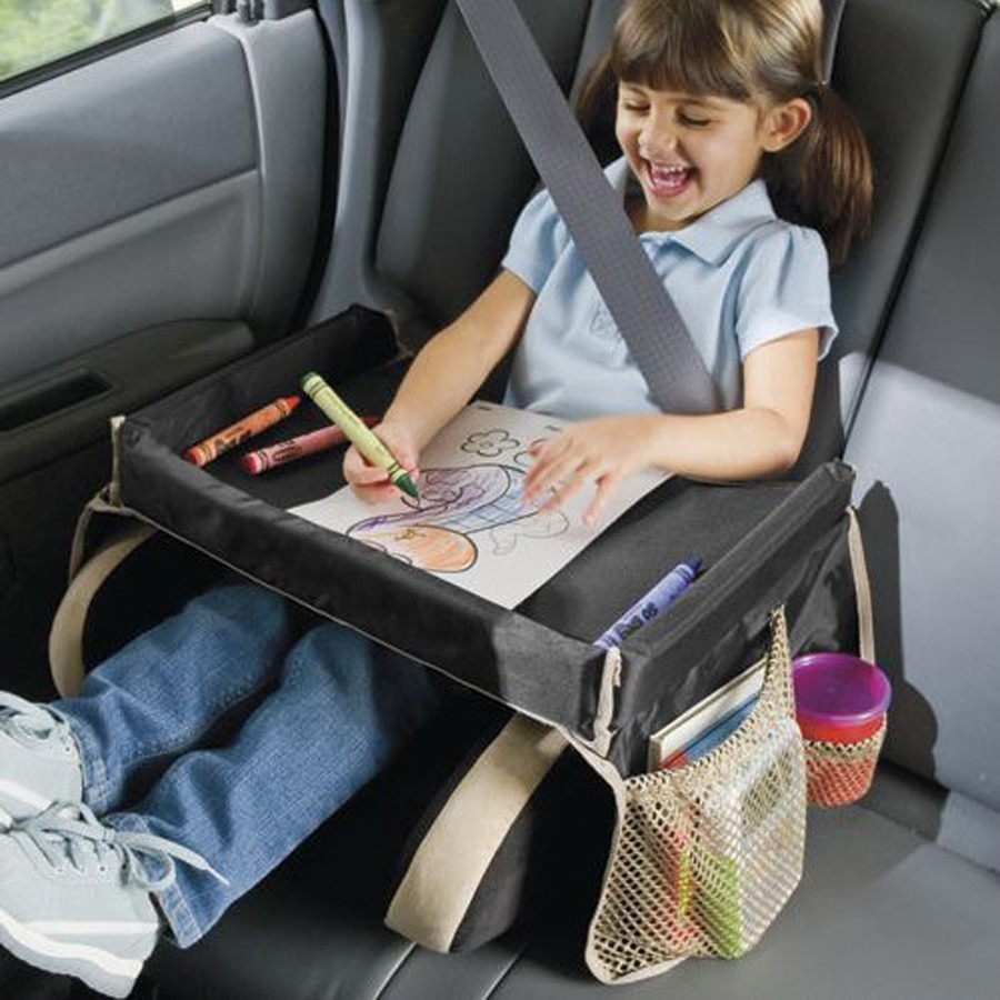 Voiture enfants voyage plateau Table activité Snack plateau de jeu et organisateur pour siège de voiture poussette ou avion voyageant enfants