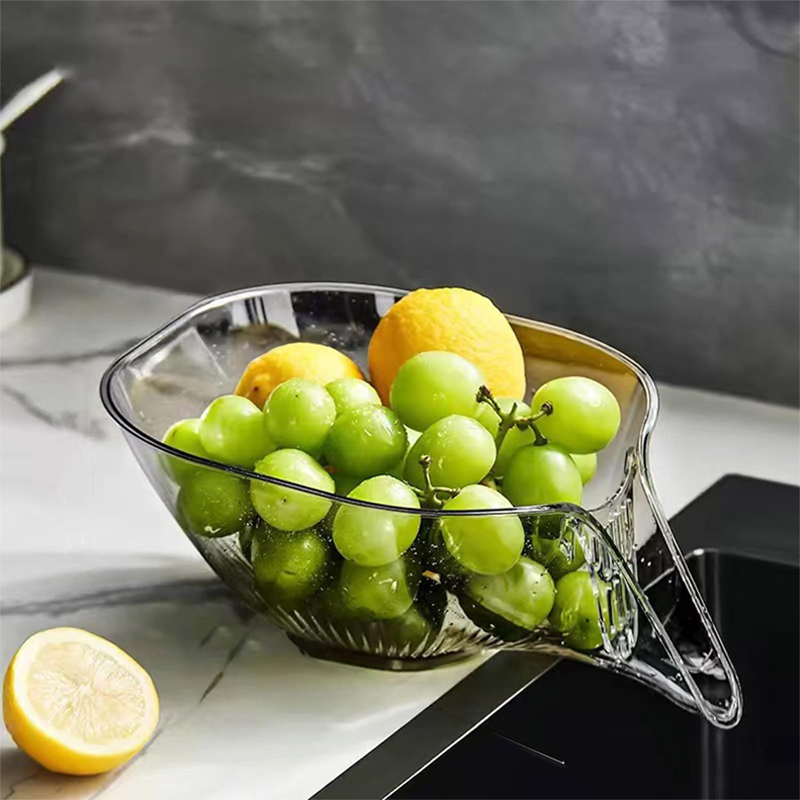 Keuken Multi-Functionele Afvoermand Fruit Groente Gootsteen Zeef Huis Organizer Wassen Schoonmaken Groentebassin Filter Tool