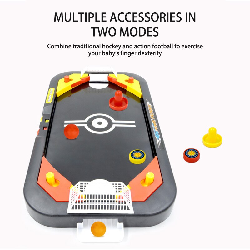2 in 1 mini aria hockey Gioco Da Tavolo Scrivania Battaglia hockey Su Ghiaccio impostato di Giochi Del Capretto Educativo Interattivo Giocattolo per I Bambini casa Gioco Da Tavolo