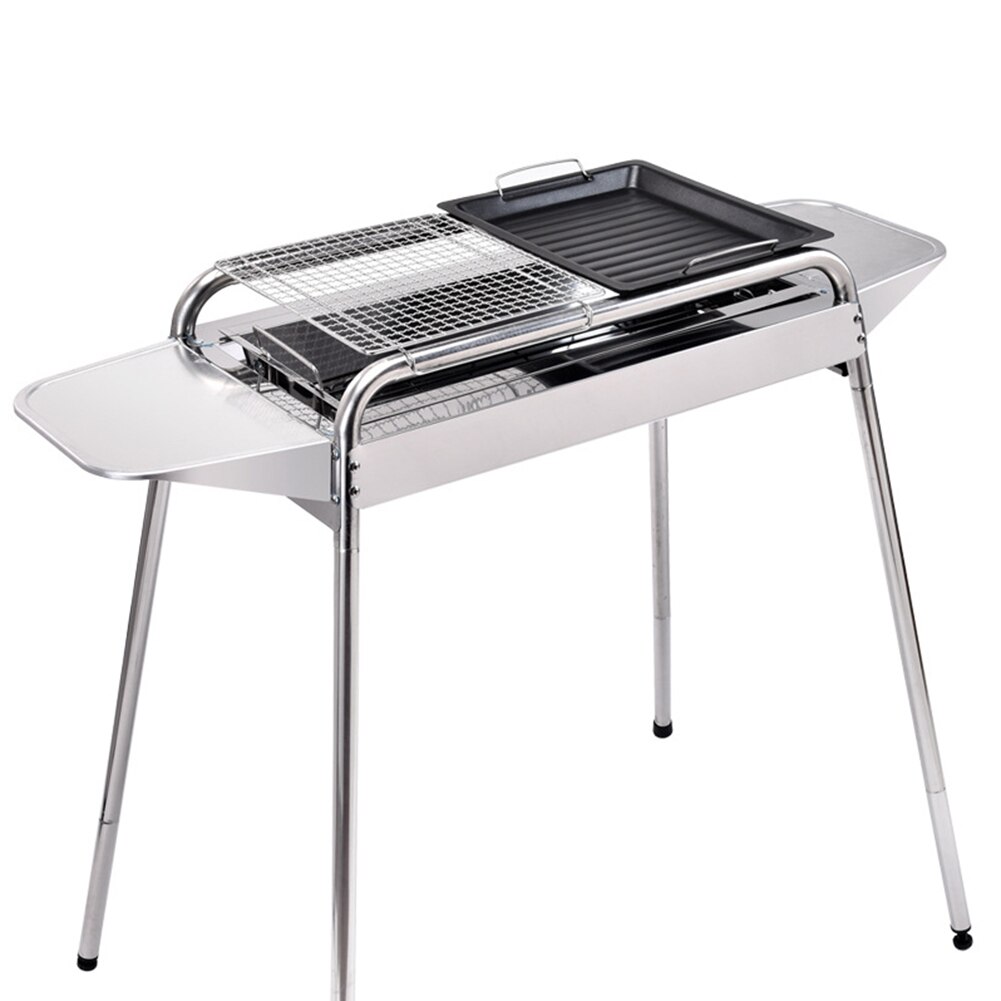 BBQ Grill Basket Vegetable Meat Holder Anti-rust Roasting Tin Barbecue Pan Nonstick Fry Barbecue Liner Sheet Cooking Oil Pad