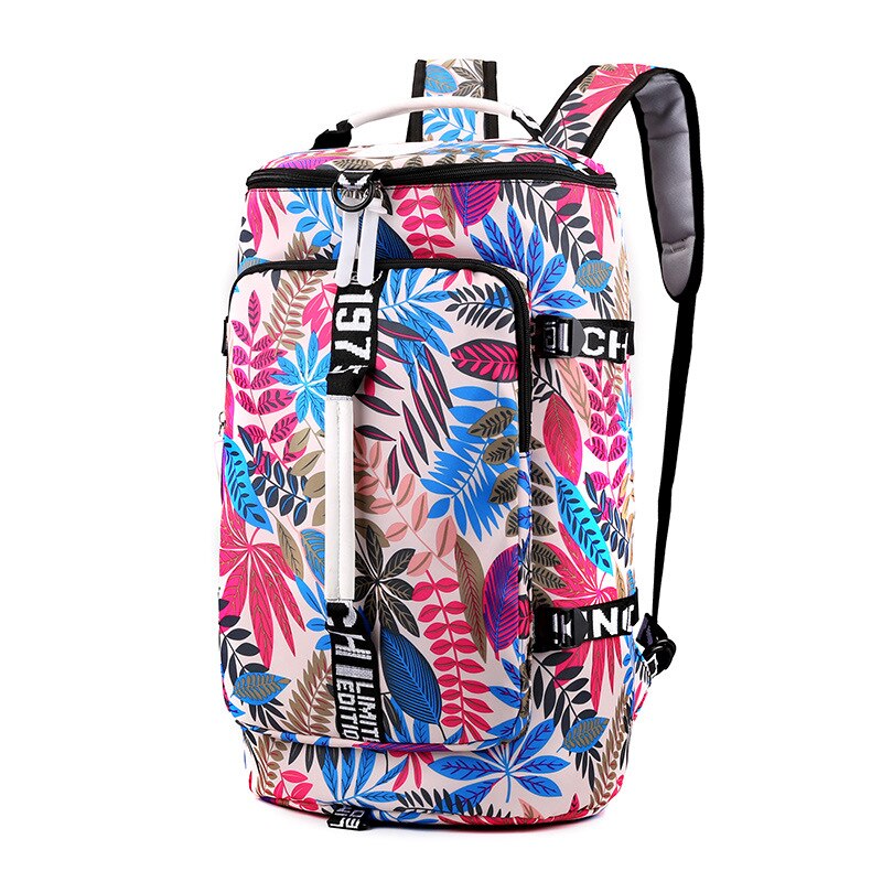 Mannen Rugzak 15.6 Laptop Tas Waterdichte Rugzak Reizen Sport Fitness Tassen Voor Vrouwen Tieners School Rugzak Rugzak: pink leaf