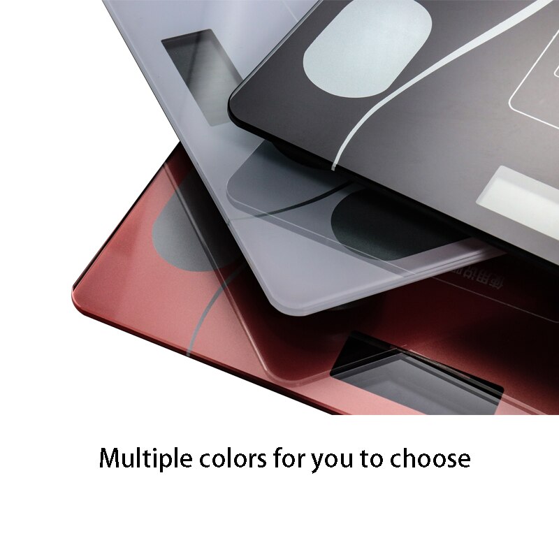 Báscula de grasa corporal para baño, báscula Digital de peso humano, pantalla lcd, índice corporal, báscula electrónica inteligente, báscula de peso para Android o IOS