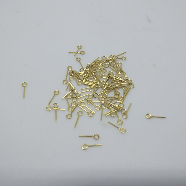 Small brass eye-pin nail Wood model ship accessories - 200 pieces/packet