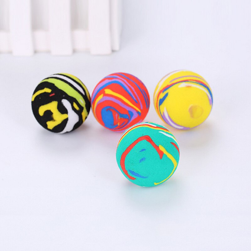 1pcs Pet Dog Toys Cat Self-excited Toy Plastic Ball Interactive Cat Training Toys Cat Toy Pet Product Random Color: 02 random color