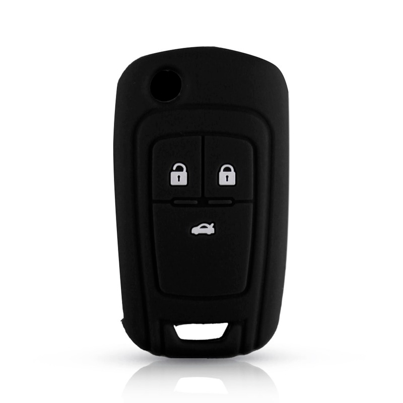 Funda de silicona para llaves de coche, cubierta de mando a distancia para OPEL, VAUXHALL, Astra J, Corsa E, Insignia, Zafira C, Buick Hideo, llave plegable
