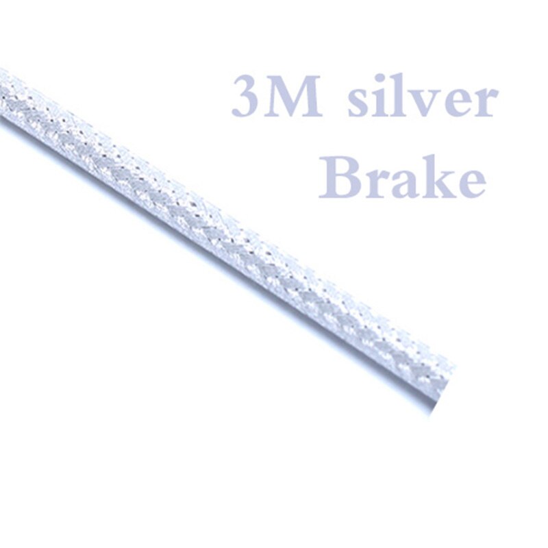 3 Meter Weven Fiets Rem/Shift Kabel Behuizing Universele Bike Derailleur Lijn Buis Remkabel Behuizing Mtb Road Accessoires: 5mm Brake-Silver