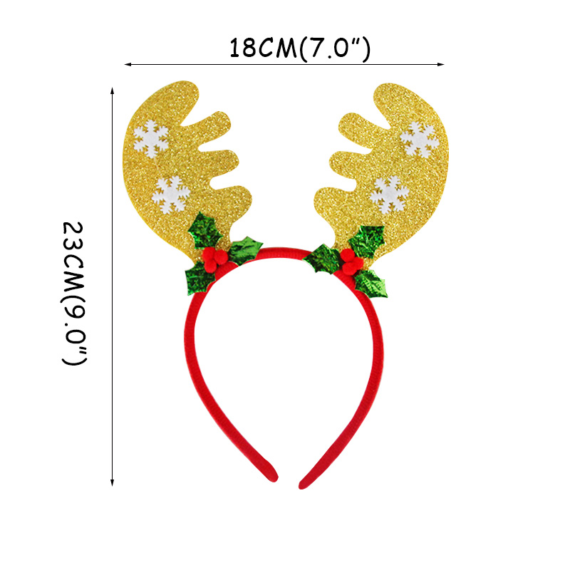 nouvel an réveillon bonne année cabine Photo noël accessoires de Photo noël bandeau Photobooth enfants adultes Navidad décor: 1pcs Headband I