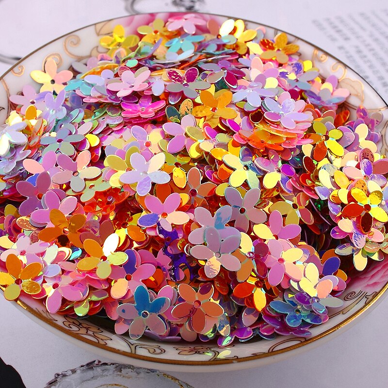 110 Bunte Pailletten-Blumen Aus Filz – Weich, Gepolstert, Perfekt Für Bastelprojekte (je 35 Mm)