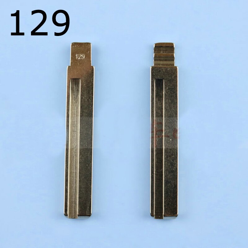 Almindelige fulde biler  #02 #31b #15 #1 #27 #5 #129 foldet nøgleblad bilnøgleembryo, der erstatter nøglehovedets fjernbetjening: 129