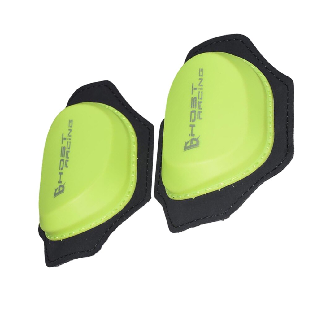 Groene motorfiets sport kniebeschermers knie sliders pads voor rijden skaten snowboards