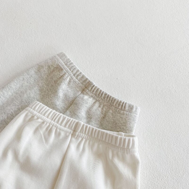 Pantaloni per bambini in morbido pizzo lavorato a maglia per ragazzo collant Leggings per ragazze pantaloni autunno Leggings per bambini Leggings a coste in cotone pettinato per bambina