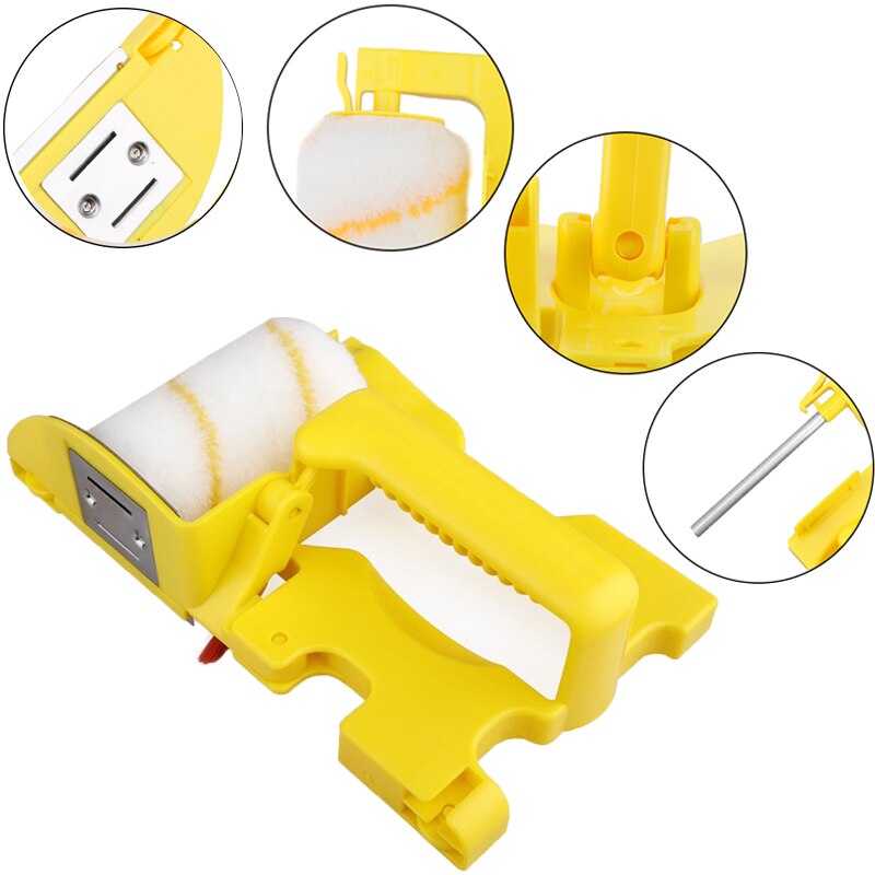 Clean-Cut Verf Edger Roller Borstel Muur Plafond Deur Schilderen Roller Borstel Multifunctionele Verf Edger Muur Verf Roller Borstel