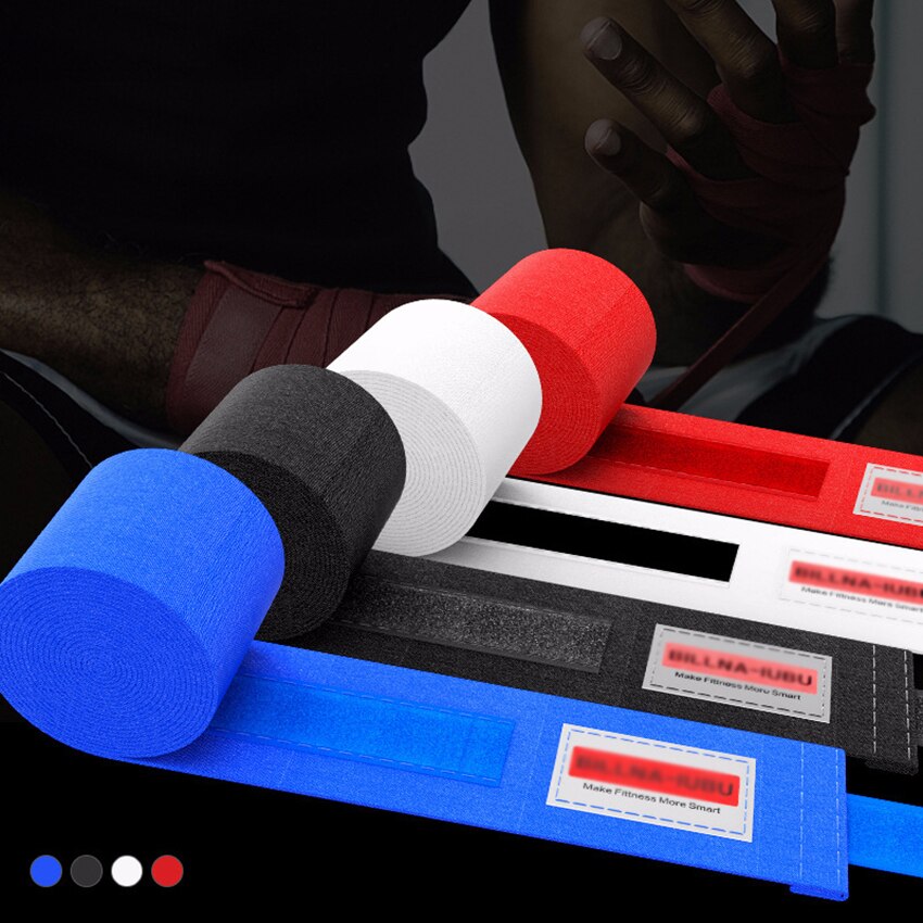 Boxing Hand Wraps with Closure, 3/5m x 5cm Elastic Hand &amp; Wrist Support for Thai Boxing Kickboxing Training Gym Workout
