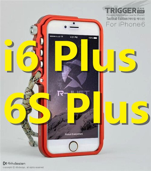 De lujo de gatillo de parachoques de Metal funda para iPhone 6x6 S 6 6 S 7 7 Plus 5 5S SE 4 4S de aluminio funda para el iPhone 7 caso