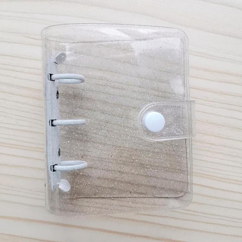Mini 3 Gat Notebook Losbladige Bindmiddel Planner Boek Dagboek Transparante Pvc Cover