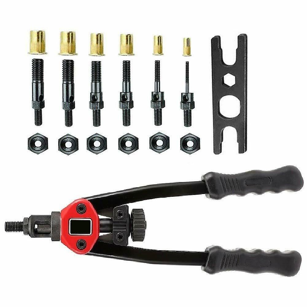 Rivet Gun Kit Thread Setting Tool Nut Setter Permanent Reliable Fastening Rivet Nuts Manual Mandrels Ergonomic .