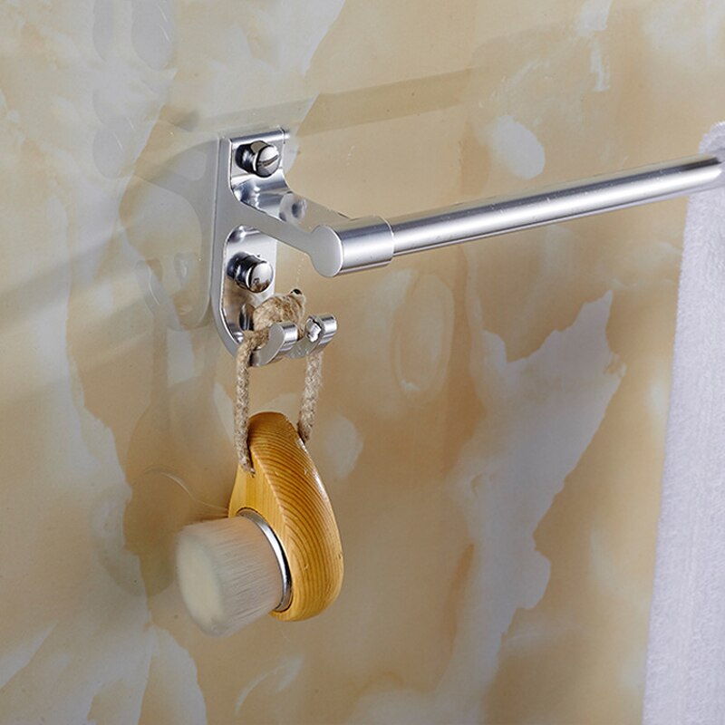 4 kleuren Ruimte Aluminium Badkamer Handdoek Bar Enkele Handdoek Bar Rail Houder Hanger