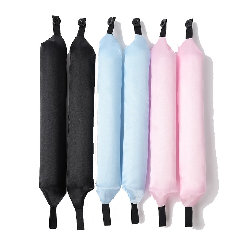 6Pcs Zachte Satijnen Kussen Rollers Haar Rollen Slaap Hair Styling Tools Haar Krultang Rollers Magic Voor Vrouwen Of Kinderen krul Flexi Staven