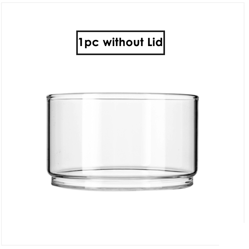 Cuenco de vidrio resistente al calor, apilable, redondo, para fruta, ensalada, contenedor de almacenamiento de alimentos: 1pc without Lid