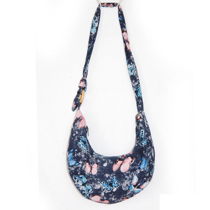 Bohemian Hobos Zak Zakken Katoenen Hippie Schoudertas Thai Top Zip Sling Crossbody Tas Hobo Tas Handgemaakte Messenger Purse: women bag 1