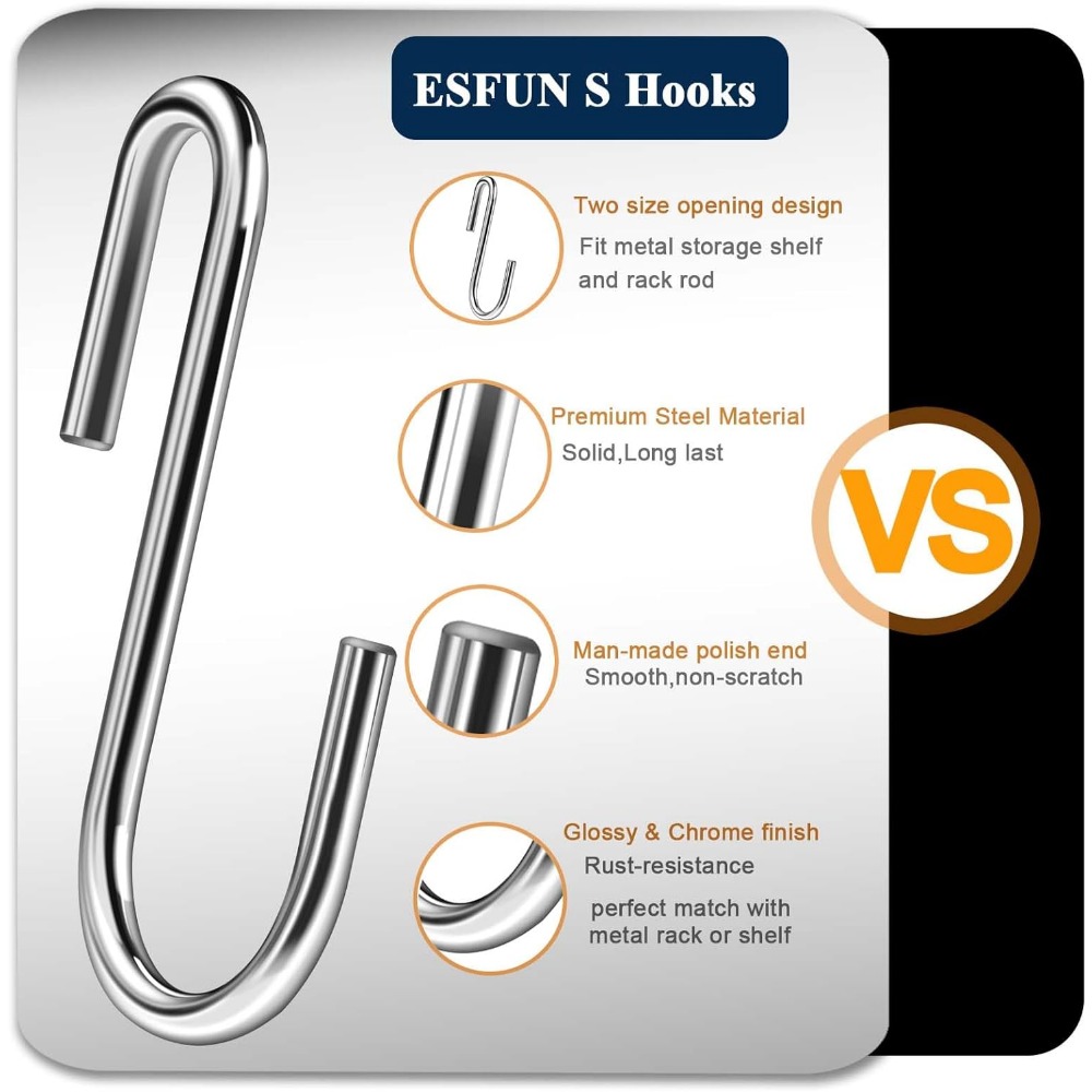 Heavy Duty S-haken Pan Pannenlap Rack Haken Hangende hangers S-vormige organisator Opslaghouder Kleding Tassen Keukenaccessoires