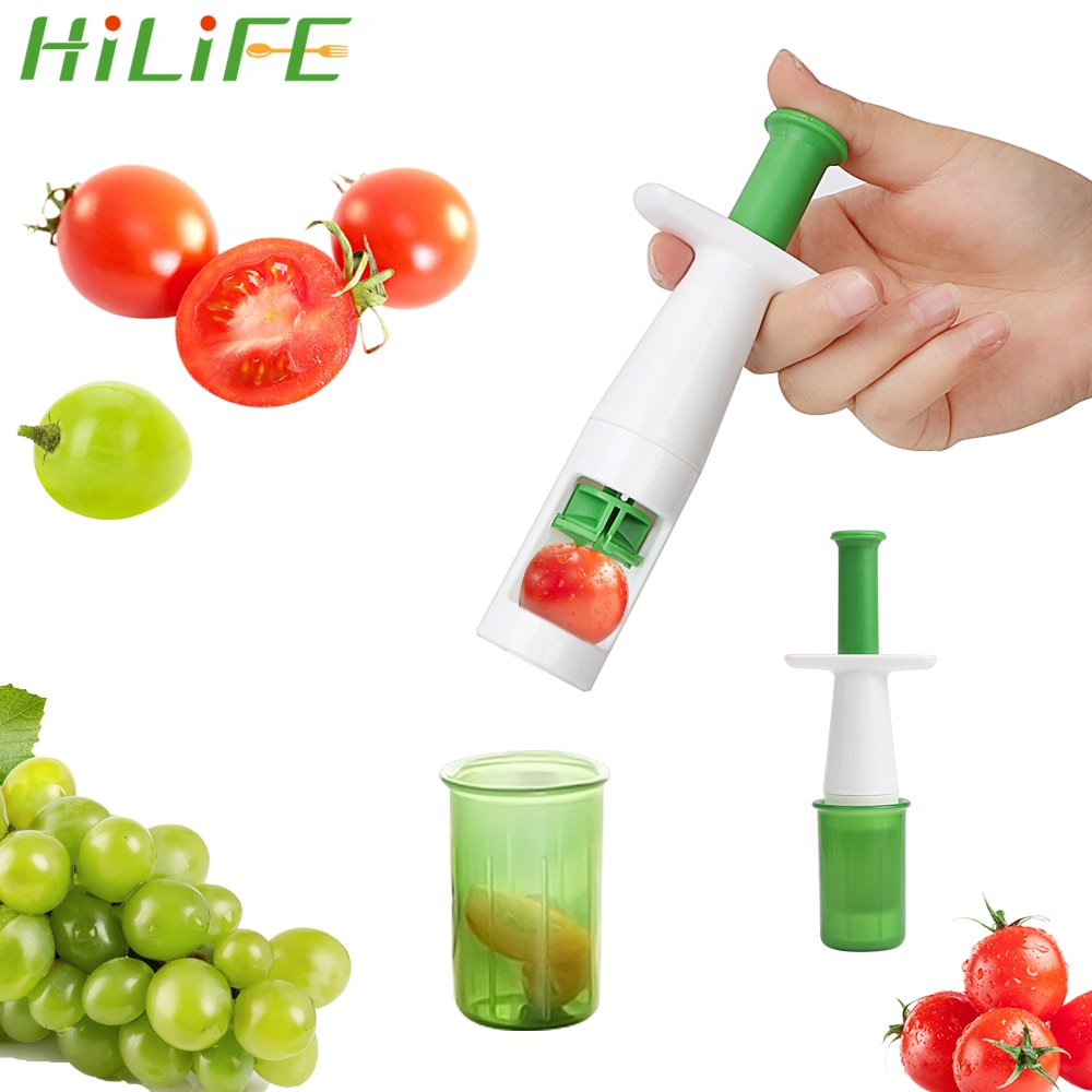 HILIFE Keuken Gadgets Extra Babyvoeding Gereedschap Cherry Tomaat Snijmachines Multifunctionele Fruit Groente Snijder Druif Slicer
