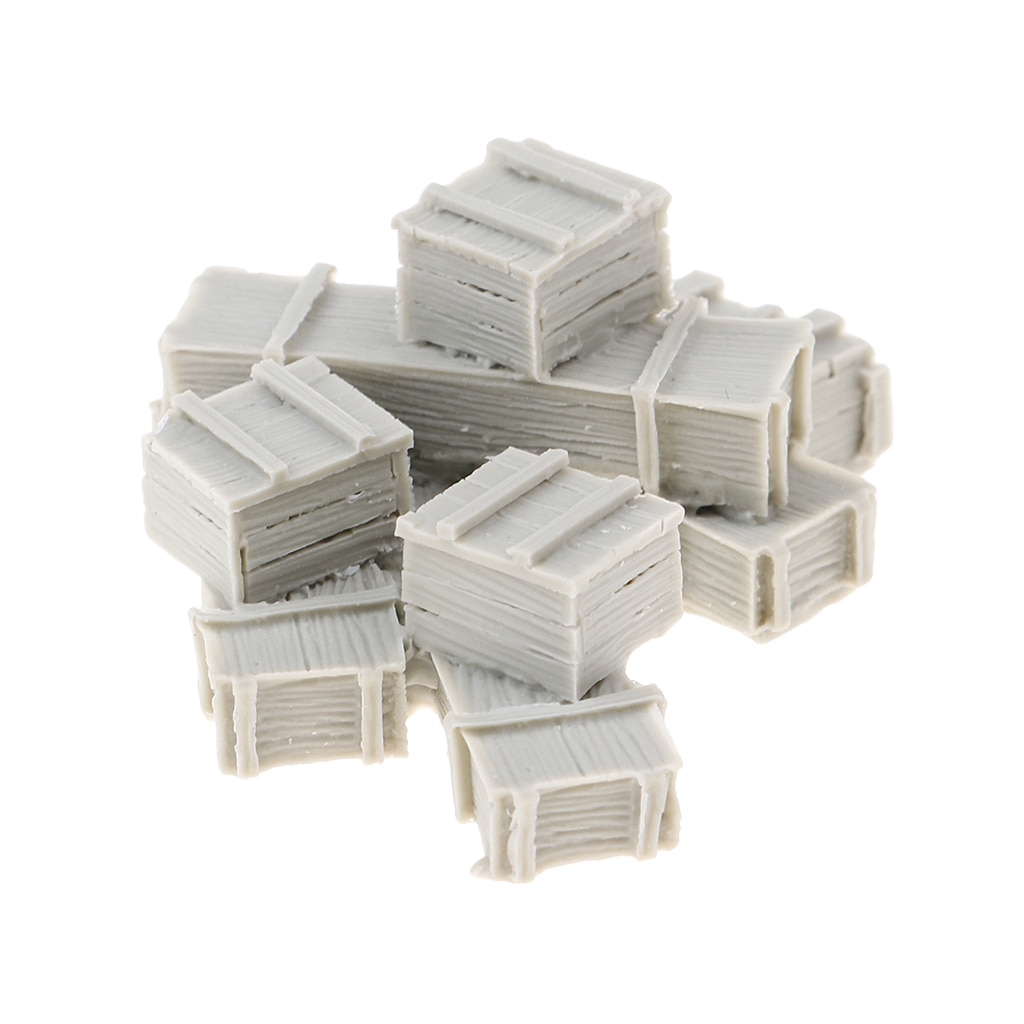 1/35 -skala harpiksfigurer modelsæt umalede kasser til modeltog jernbane jernbanelandskab indretning diorama eller layout