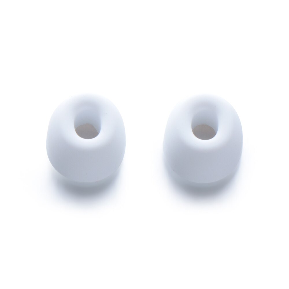 Silicone macio orelha dicas anti deslizamento earbud earplug para airpods pro substituição fones de ouvido eartips capa l m s perfeito se encaixa branco: S (1 pair)