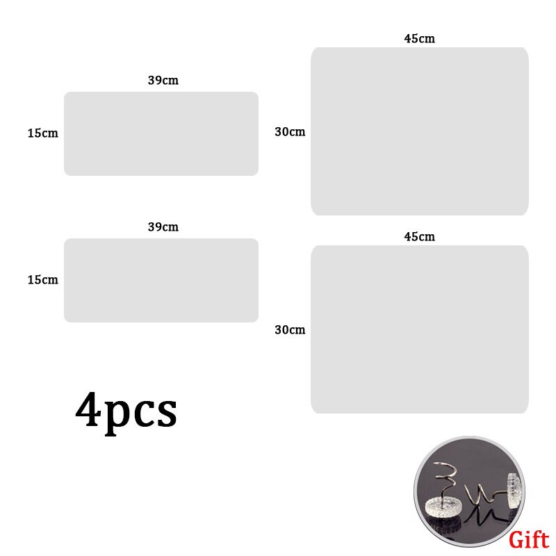 Krasbestendige kattenkrabpaal bankhoes met stop ter bescherming van gestoffeerde meubels kussens huisdierproducten transparante deursticker: 4 stuks d