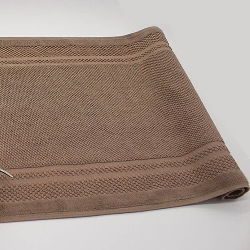 Cotton Towel-Shaped Ant-slip Bath Mat Entrance Doormat Machine Washable Toilet Bathtub Floor Mats 45x75cm