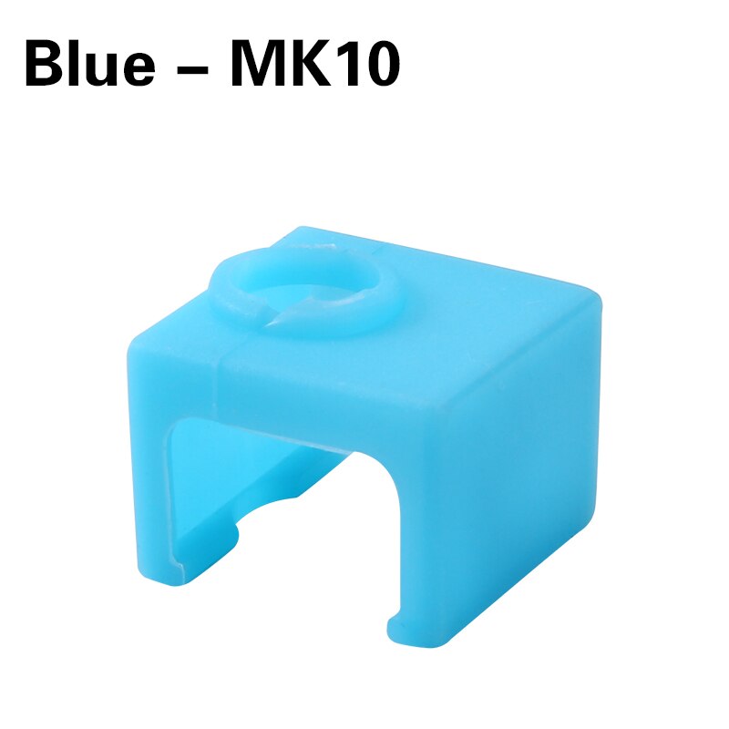 Für V6/MK7 MK8 MK9/MK10/Volnaco Silikon Socken Heizung Block Hotend Protector Isolierung Abdeckung Für 3D drucker Heißer Ende Wärme Block: Blue- MK10
