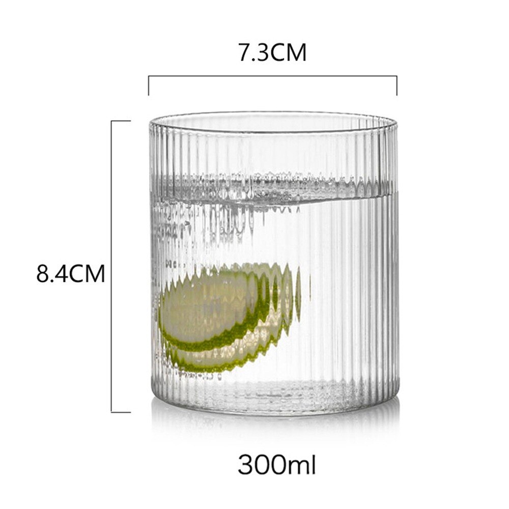 Glass Cup Transparent Tea Coffee Mug Ice Beer Cup Heat Resistant Insulated Glass Cup Milk Juice Mug Origami Style: style C