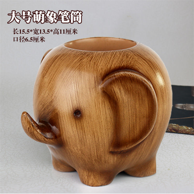 Home decor Pen Holder Elephant Cartoon Animal innovating Tabletop decoration multifunctional storage box: Style 12