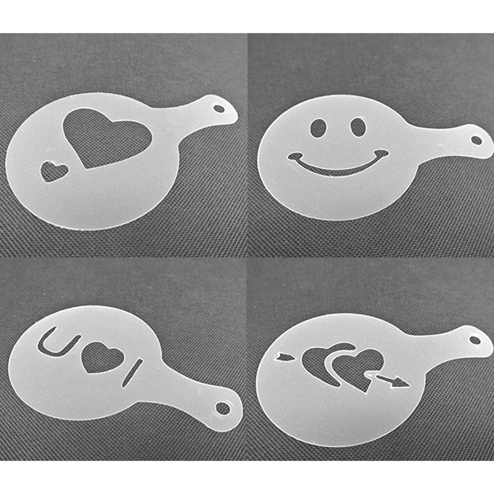 16 stuks koffiesjablonen cappuccino barista kunst tekening schuimspray sjablonen koffie afdrukmal koffie accessoires café