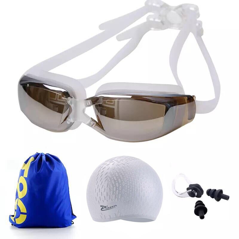 Zwembril Recept Bijziendheid Professionele Duiken Bril Mannen Vrouwen Waterdichte Siliconen Cap Dioptrie Eyewear Zwembad Zak