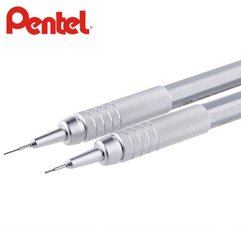 Pentel graphgear 500 tegning blyant mekanisk blyant 0.3/0.5/0.7/0.9 mm pg513 pg515 pg517 pg519 centrum med lav tyngdekraft