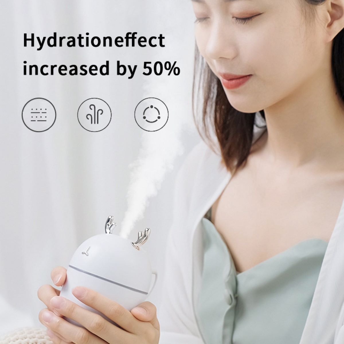 Luftfuktare hushåll sovrum liten mini luft aromaterapi rening spruta vatten påfyllning instrument usb anslutning