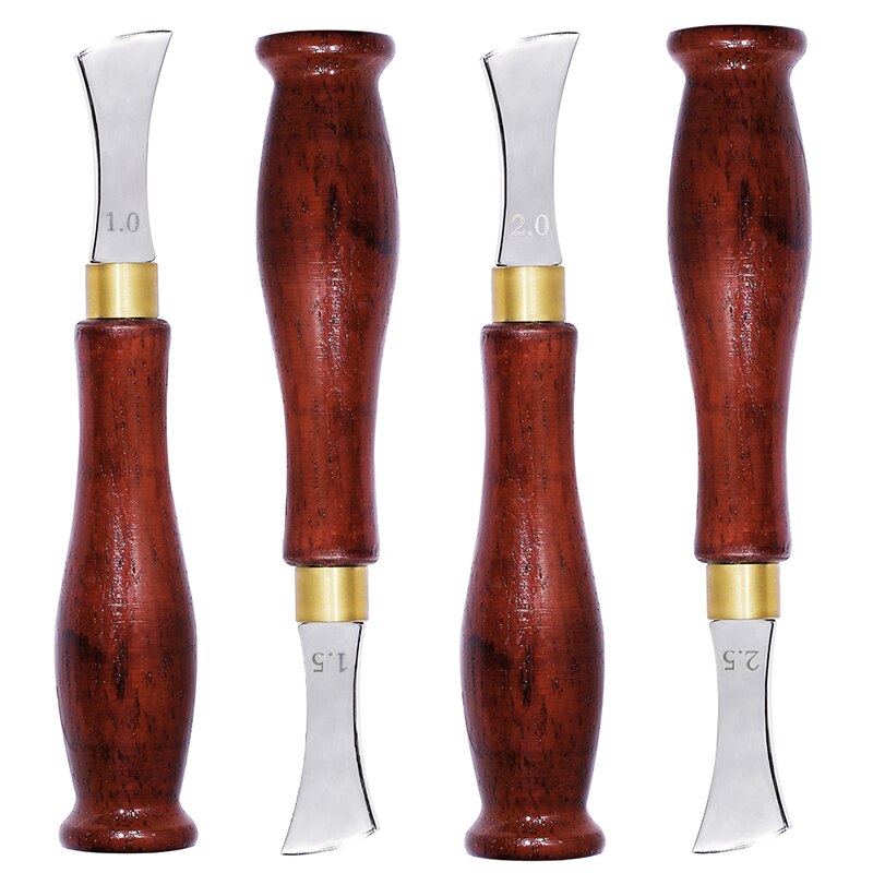 SHWAKK Leather Edge Creasing Tool Blade Shallow Groove Press Line Polished Finish Press Edge Marking Creaser Leather Craft Tool
