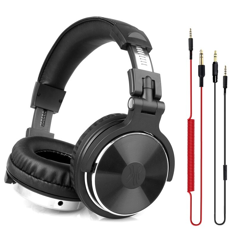 Oneodio Studio DJ Headphones With Microphone Over Ear Wired HiFi Monitoring Headset Foldable Gaming Earphone For PC: Pro-10