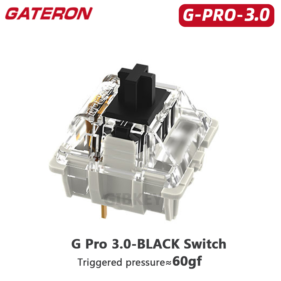 Gateron Wit Geel Zilver Pro 2.0 V2 Schakelaar 3pin RGB lineaire Tactiele Rood Bruin Schakelaars voor -swappable Mechanisch toetsenbord: Bruin / ZWARTE SCHAKELAAR