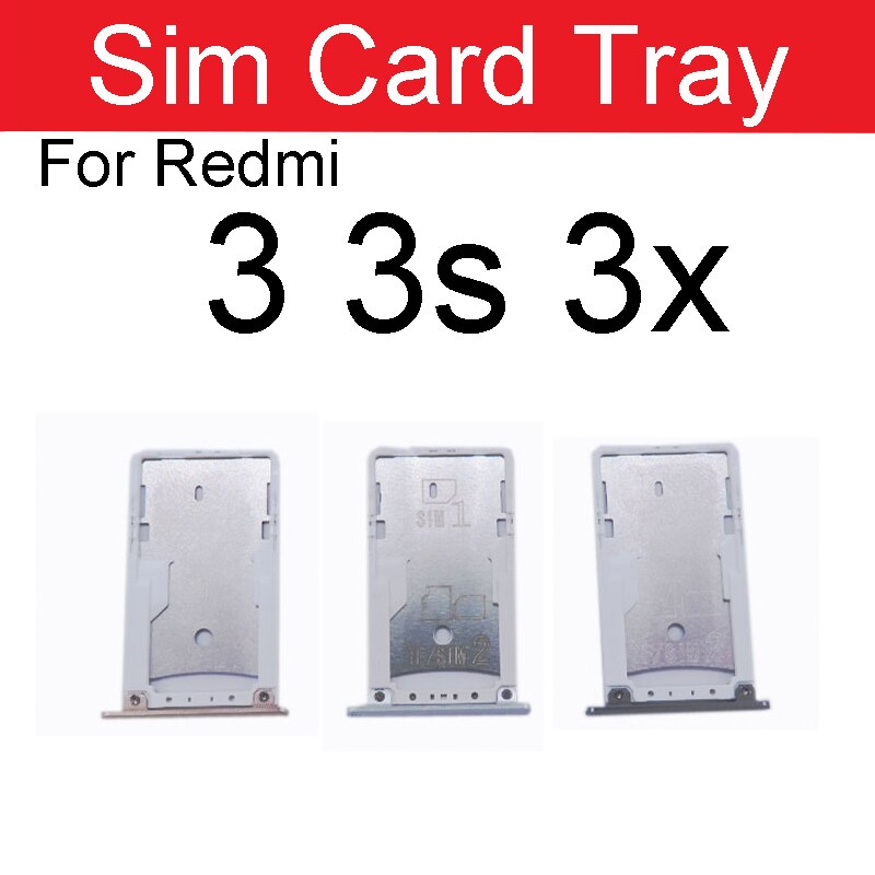 Support de carte Sim pour Xiaomi Redmi Note 3 3s 3x Pro, adaptateur de fente de carte Sim, réparation de pièces de rechange