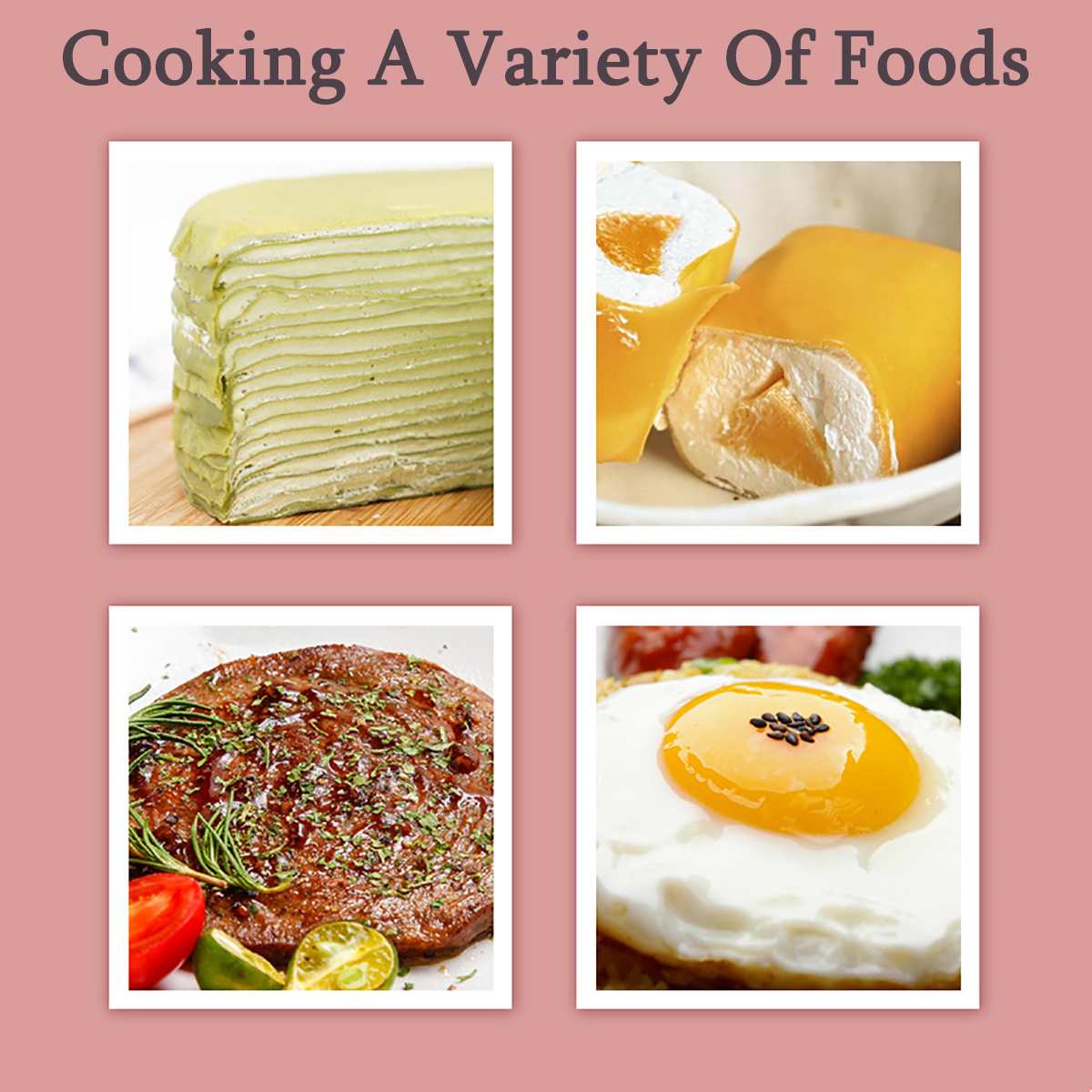 Aluminum Non Stick Frying Pan Maifan Stone Pan Omelette Fry Pan Universal Heat Conduction Fast for Induction Gas Oven 26cm